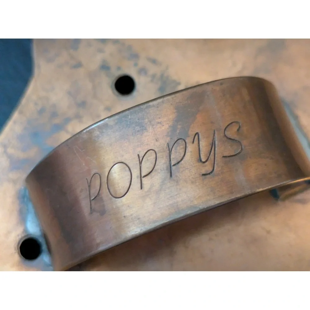 Poppys Bird Head Eagle Jay Copper Cookie Cutter 6.5 Inch Handle